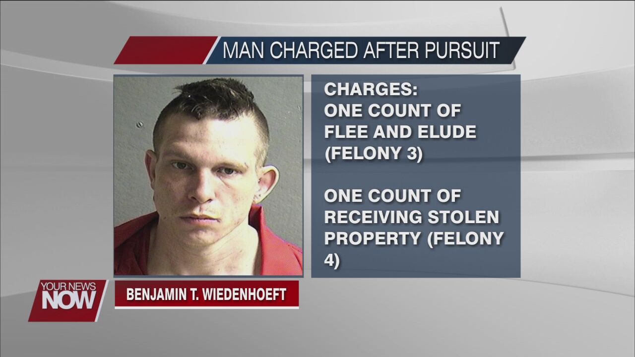 Charges filed against man who led authorities on pursuit in Allen and Auglaize counties